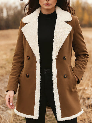 Fleece-Lined Suede Jacket