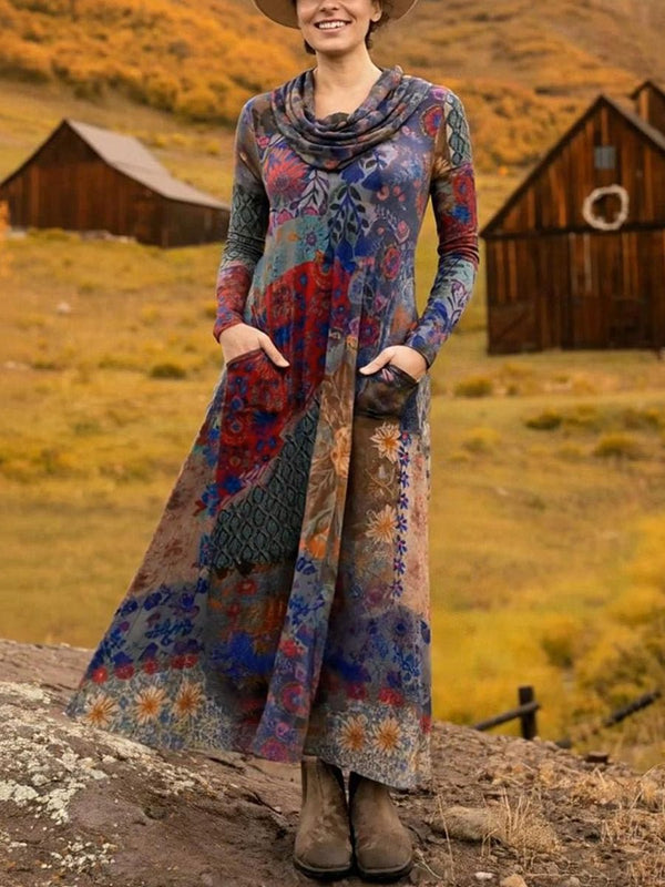 Floral Print Maxi Dress