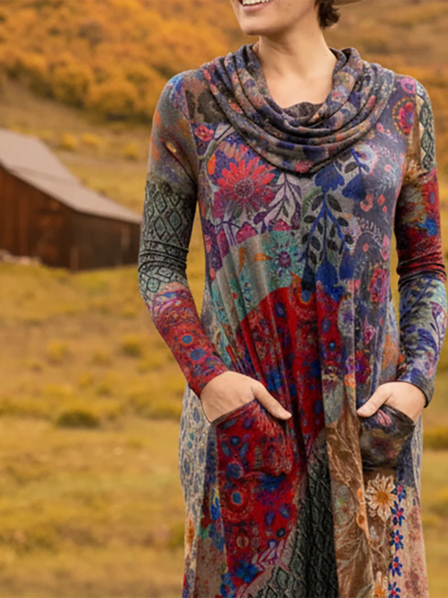 Floral Print Maxi Dress