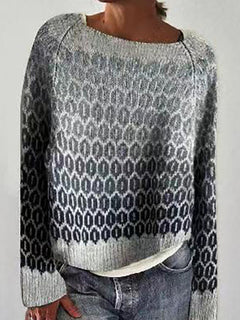 Geometric Colorblock Knit