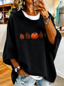Halloween Graphic Hooded Casual Sweatshirt