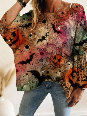 Halloween Inspired Elegant Casual Top