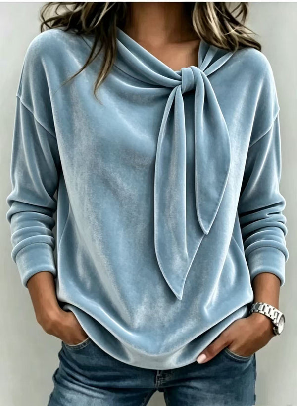 Holiday Elegant Velvet Bow Top