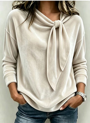 Holiday Elegant Velvet Bow Top