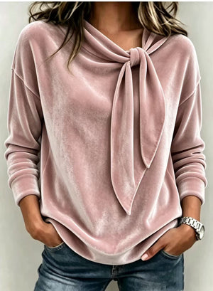 Holiday Elegant Velvet Bow Top