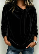 Holiday Elegant Velvet Bow Top