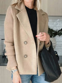 Knit Patchwork Winter Coat