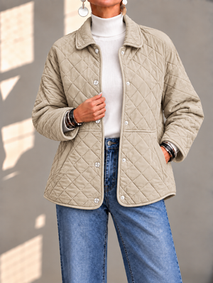 Lightweight Diamond Quilted Jacket