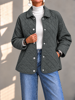 Lightweight Diamond Quilted Jacket
