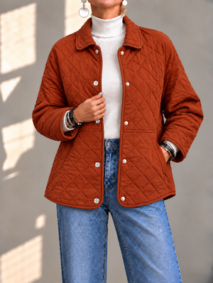 Lightweight Diamond Quilted Jacket