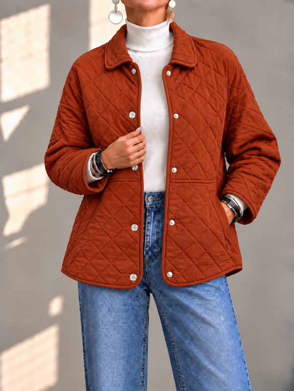 Lightweight Diamond Quilted Jacket