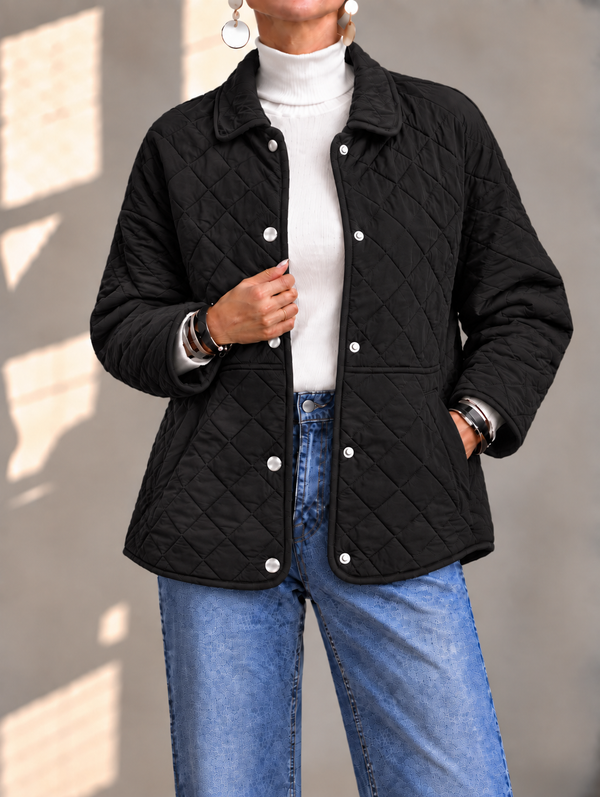 Lightweight Diamond Quilted Jacket