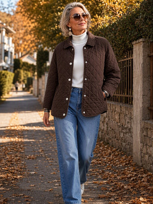 Lightweight Diamond Quilted Jacket