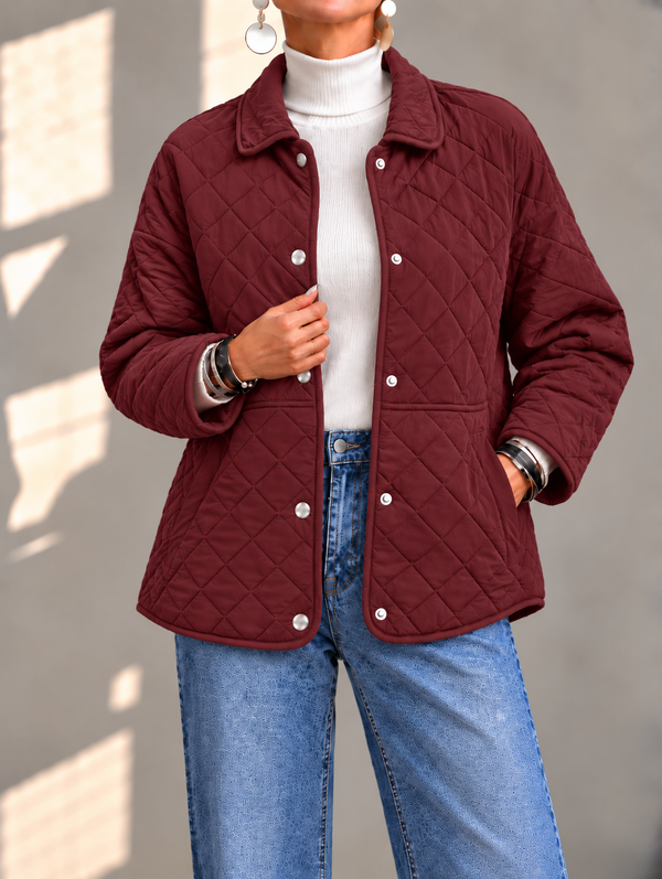 Lightweight Diamond Quilted Jacket