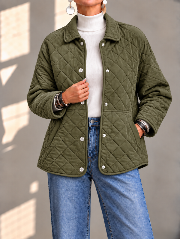 Lightweight Diamond Quilted Jacket