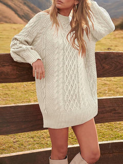 Loose-Fit Knit Pullover Sweater
