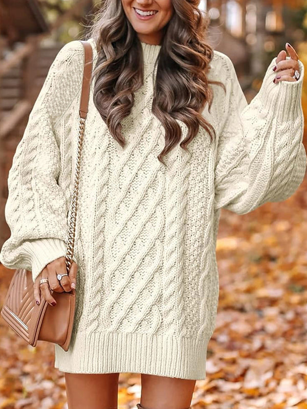 Loose-Fit Knit Pullover Sweater