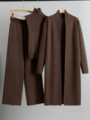 Luxury Three-Piece Knitwear Set