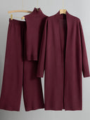 Luxury Three-Piece Knitwear Set