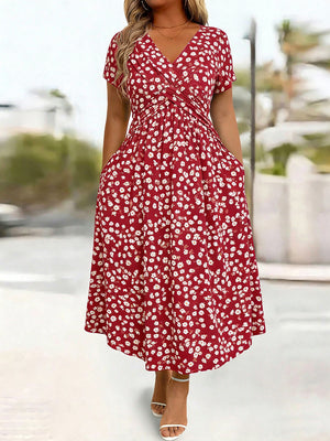 Movement & Charm Refined Floral Midi Dress