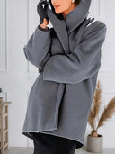 Multi-color Oversized Hooded Coat