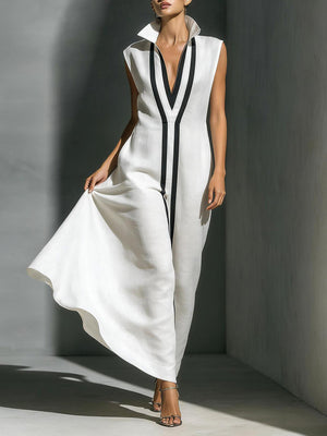 Must-Have Color Block Maxi Dress