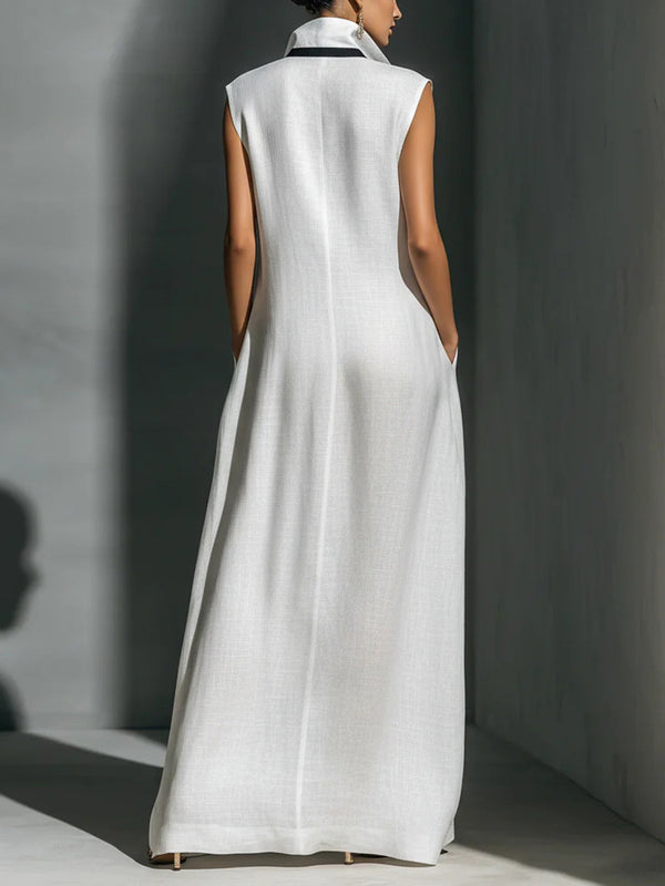 Must-Have Color Block Maxi Dress