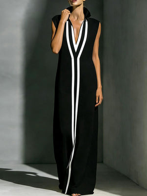 Must-Have Color Block Maxi Dress