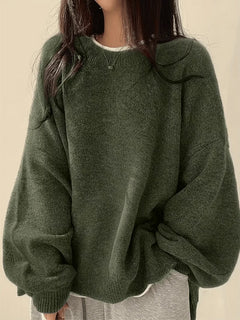 Pull oversize fendu sur le côté