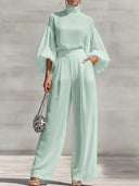 Refined Comfort Chiffon Two-Piece Set