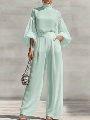 Refined Comfort Chiffon Two-Piece Set