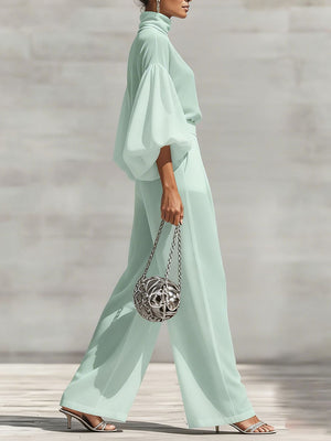Refined Comfort Chiffon Two-Piece Set