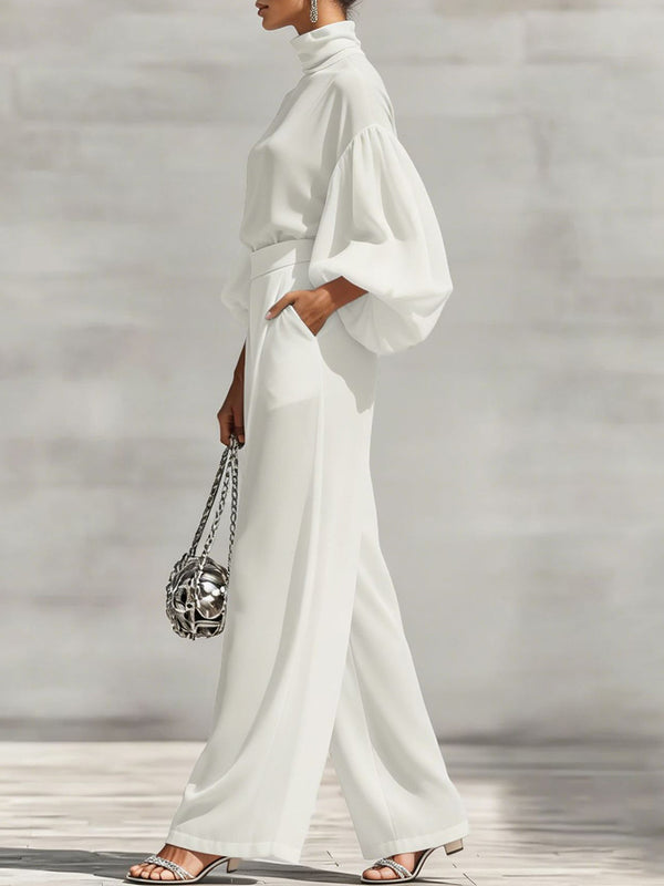 Refined Comfort Chiffon Two-Piece Set