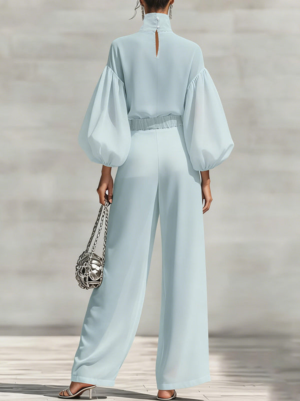 Refined Comfort Chiffon Two-Piece Set