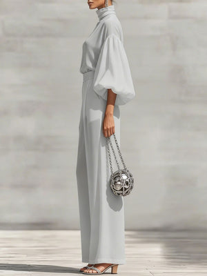 Refined Comfort Chiffon Two-Piece Set