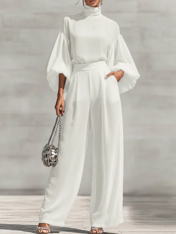 Refined Comfort Chiffon Two-Piece Set