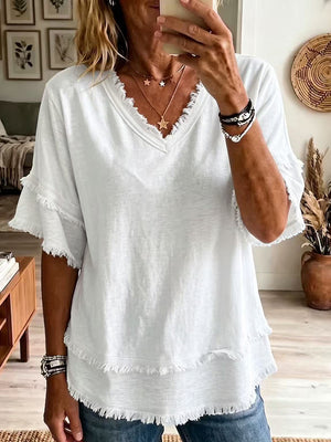 Resort Style Patchwork Summer Top