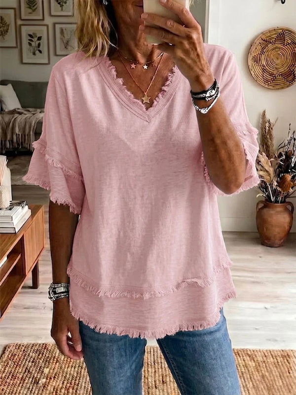Resort Style Patchwork Summer Top