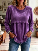 Romantic Tassel Velvet Top