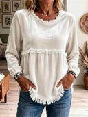 Romantic Tassel Velvet Top