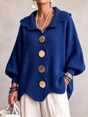 Romantic Ruffle Collar Knit Sweater