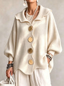 Romantic Ruffle Collar Knit Sweater