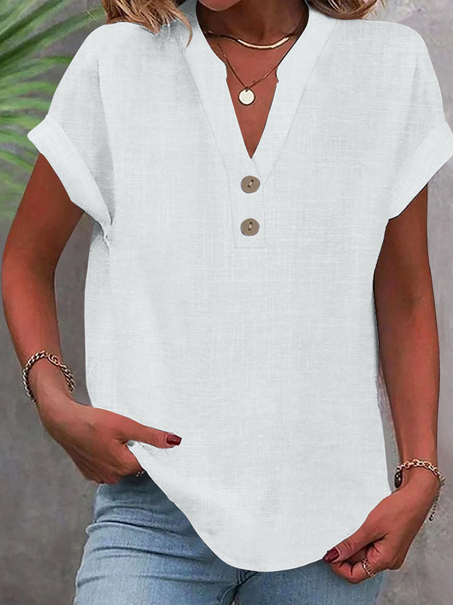 Soft Bamboo Cotton Short Sleeve Top