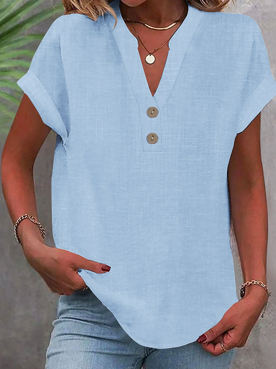 Soft Bamboo Cotton Short Sleeve Top