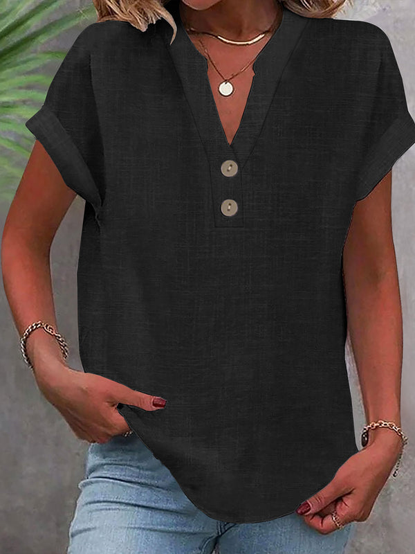 Soft Bamboo Cotton Short Sleeve Top