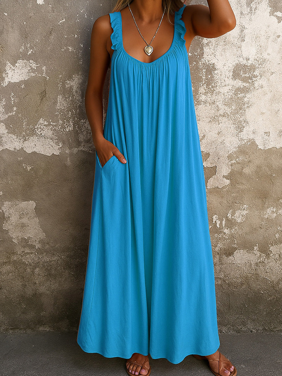 Soft U-Neck Everyday Maxi Dress