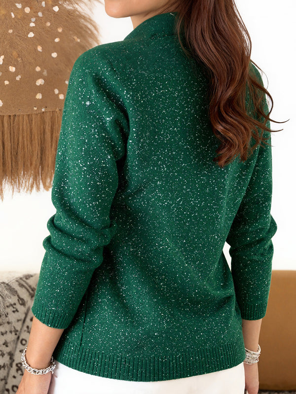 Solid Color Puffed Collar Top