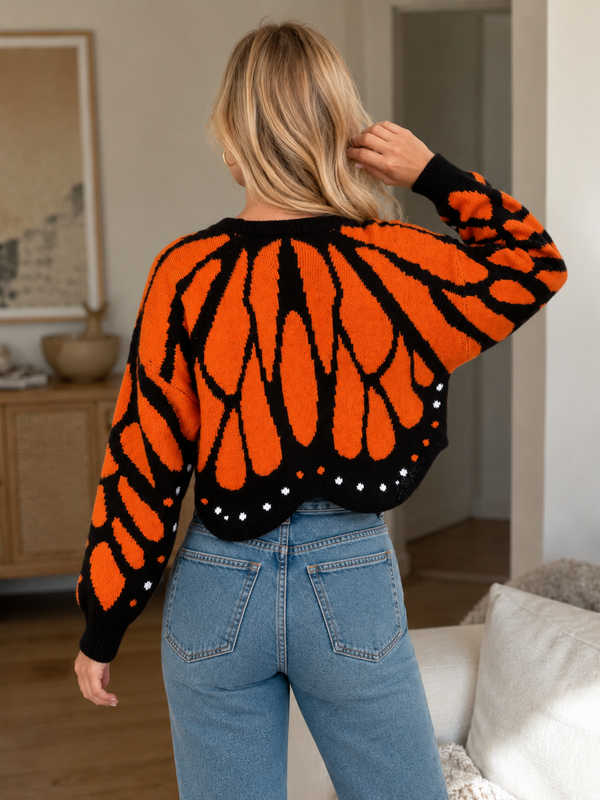 Statement Butterfly Knit Cardigan