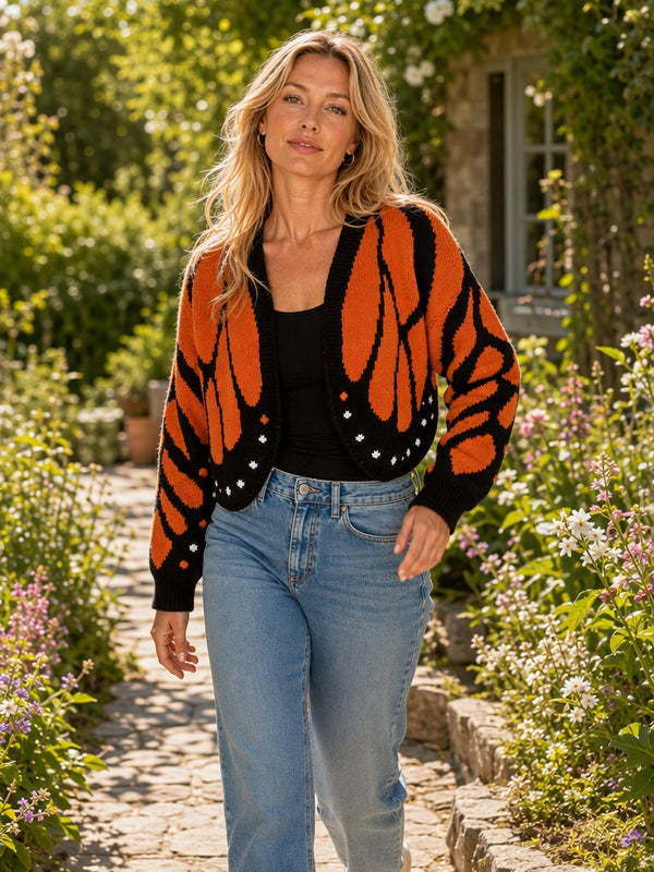 Statement Butterfly Knit Cardigan