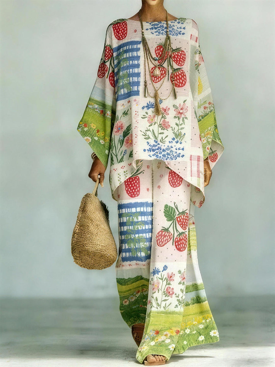 Statement Fruit & Floral Two-Piece Set
